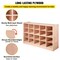 20 Compartment Cubby Storage Cabinet Mobile Tray Shelf for Classroom Daycare Home